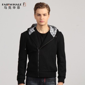 S馬克華菲新品男裝連帽夾克外套7113010218 099黑色 XXXL/190【圖片 價(jià)格 品牌 報(bào)價(jià)】